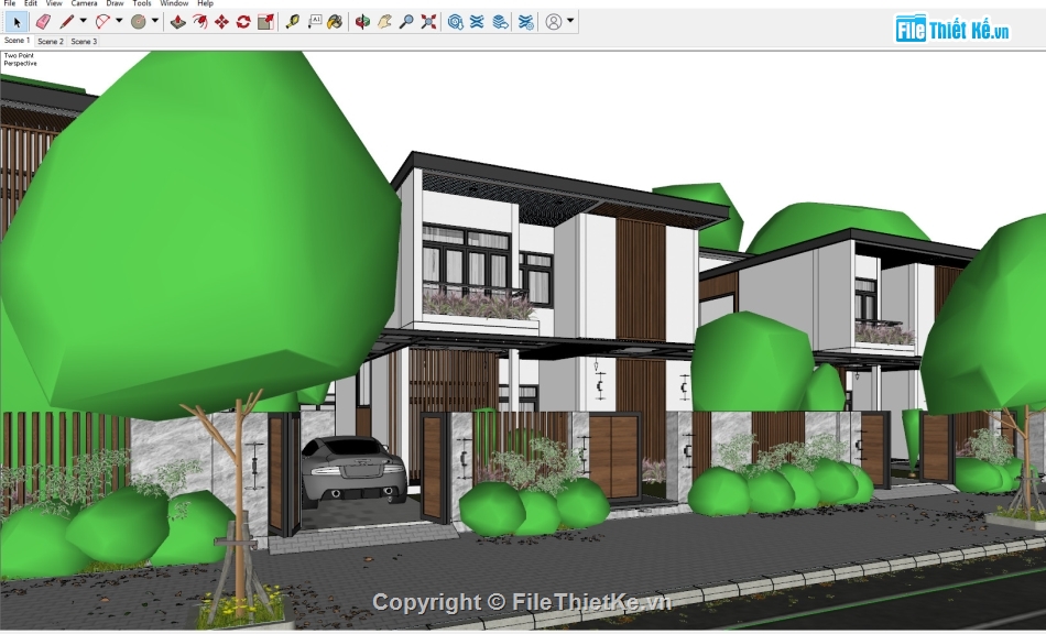 Nhà 2 tầng file sketchup,File sketchup Nhà phố 2 tầng,Nhà phố 2 tầng file sketchup,file sketchup nhà phố 2 tầng,Sketchup nhà phố 2 tầng,Sketchup nhà phố 2 tầng 8.5x12m